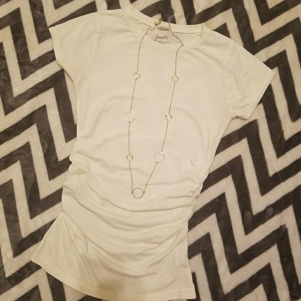 White sext tee